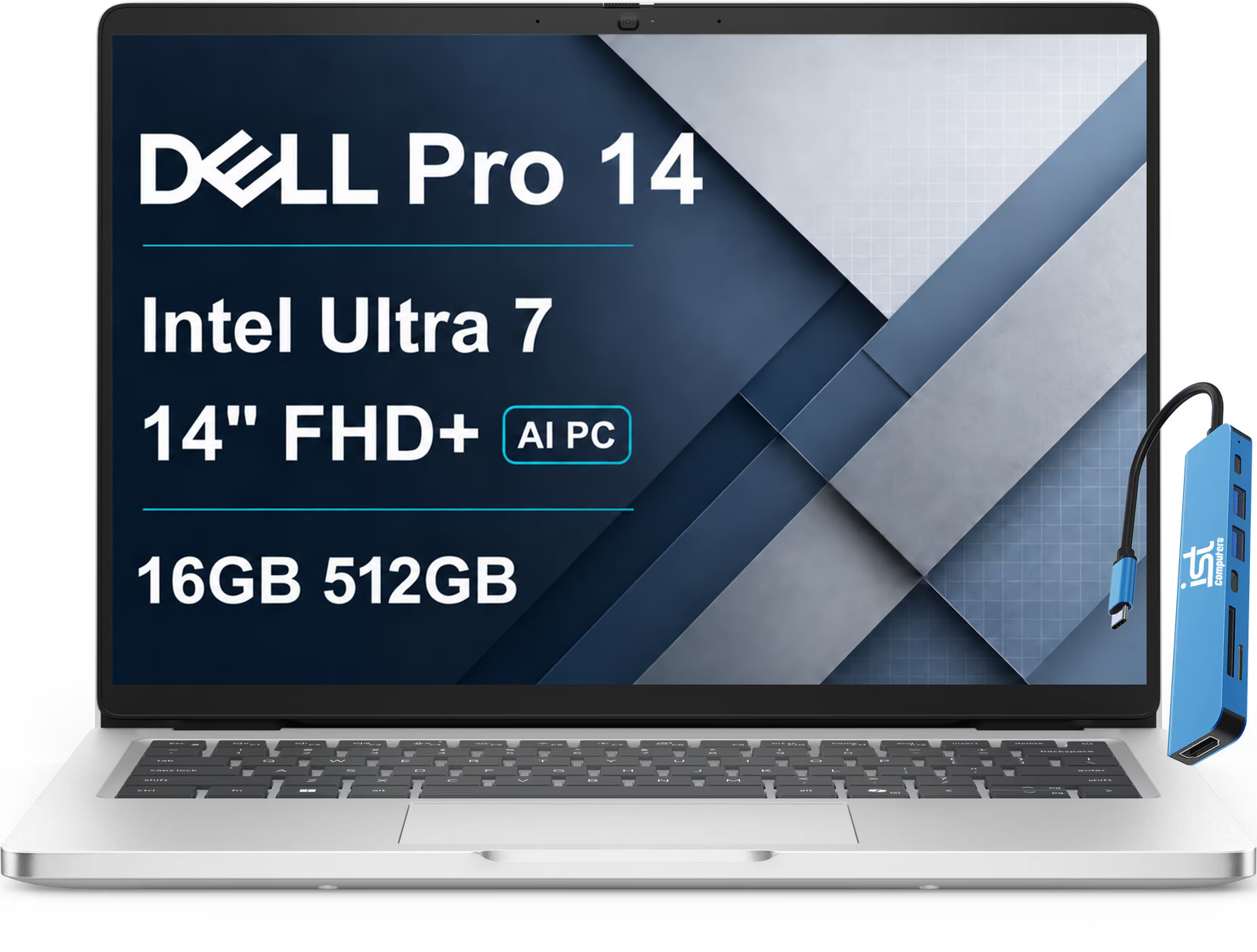 Dell - Pro 14 in FHD+ AI - Intel Core Ultra 7 255U 2025 - 512GB SSD 16GB Memory