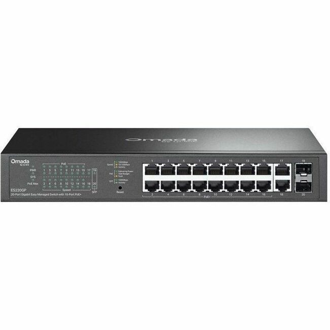 Omada 20-Port Gigabit Easy Managed Switch with 16-Port PoE+