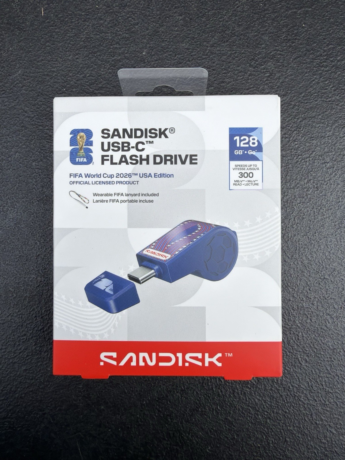 Western Digital SDCZIA-128G-G46B 128GB USB-C Flash Drive Blue