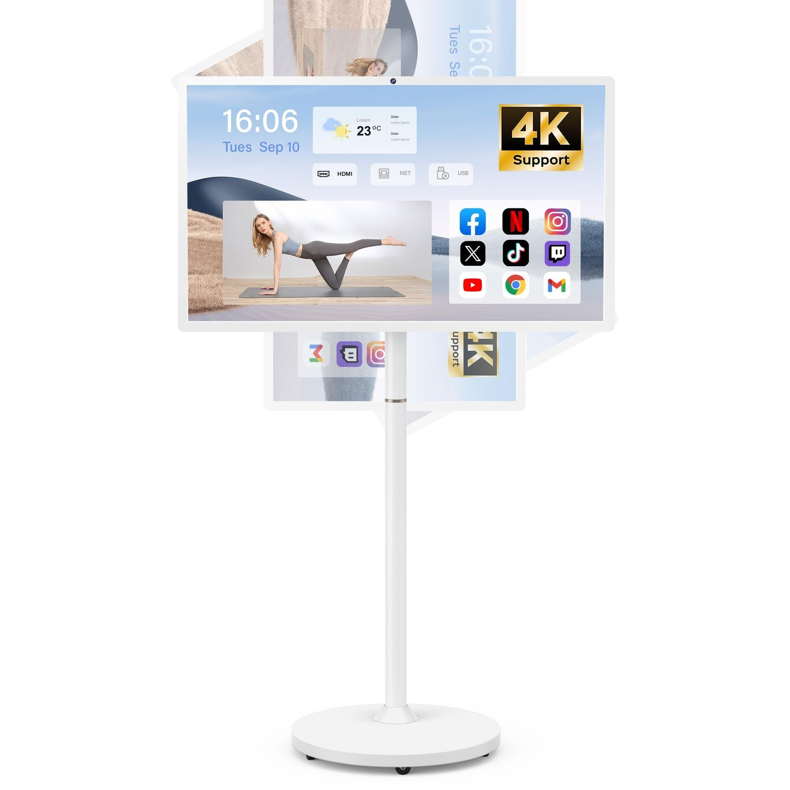 KTC 27 Inch MegPad 1080p Portable TV Touchscreen Monitor - NEW