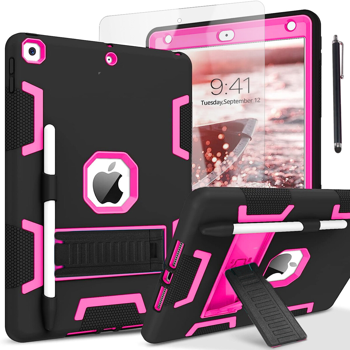 For iPad 10.2" 7th/8th/9th Gen Case Shockproof Heavy Duty Cover+Screen Protector
