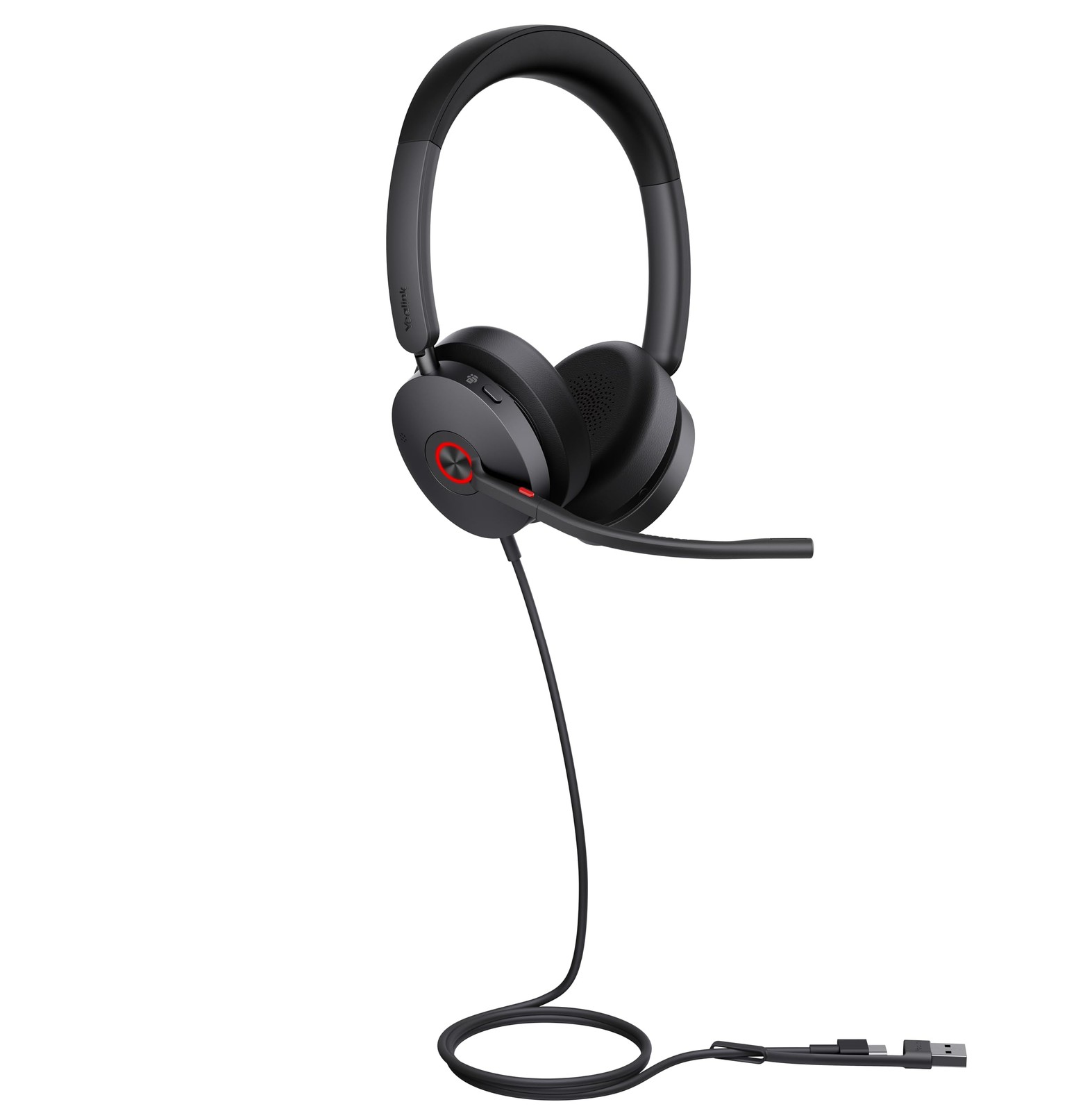 Yealink UH48 Dual Teams USB-C/A - wired stereo headset certified for Microsoft T