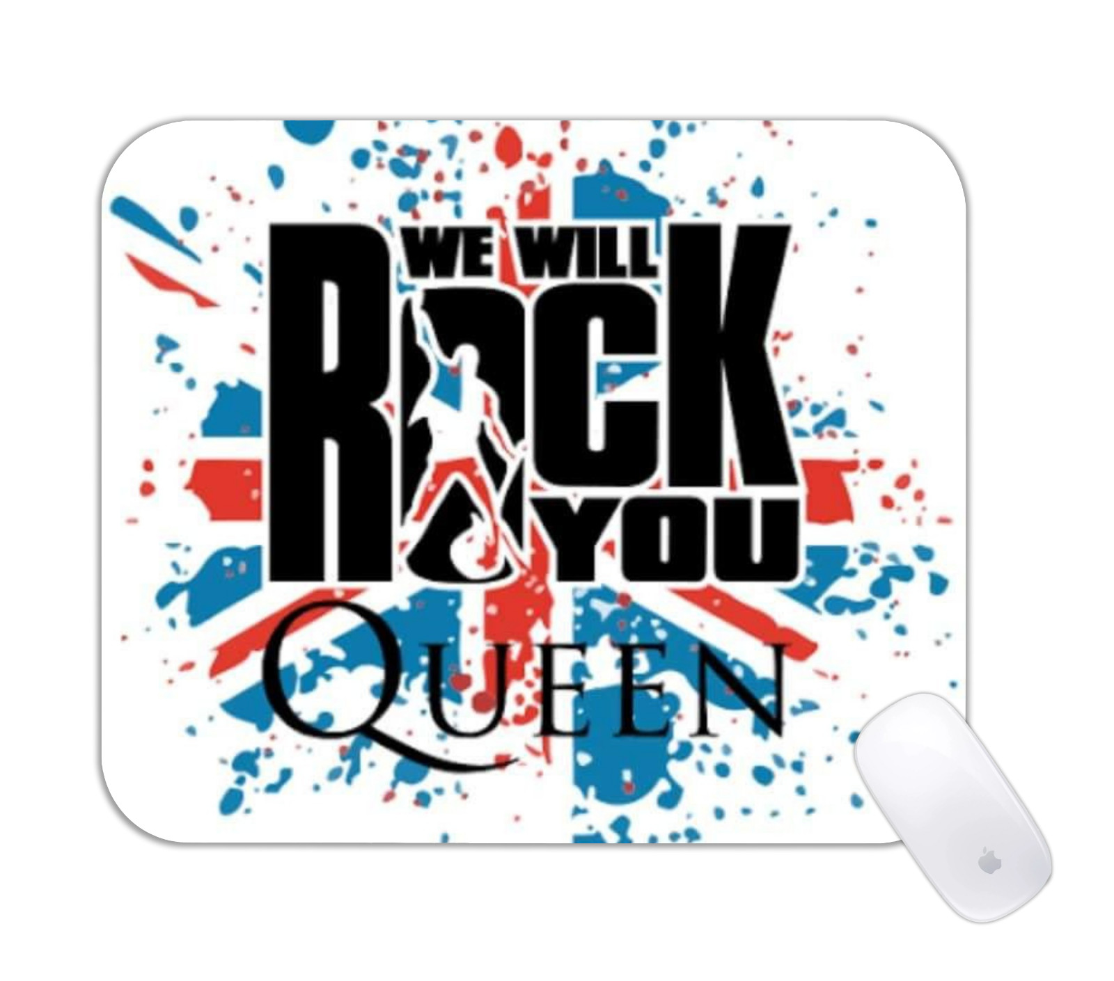 We Will Rock You Music Quote Desk Mat Retro Gaming Mouse Pad