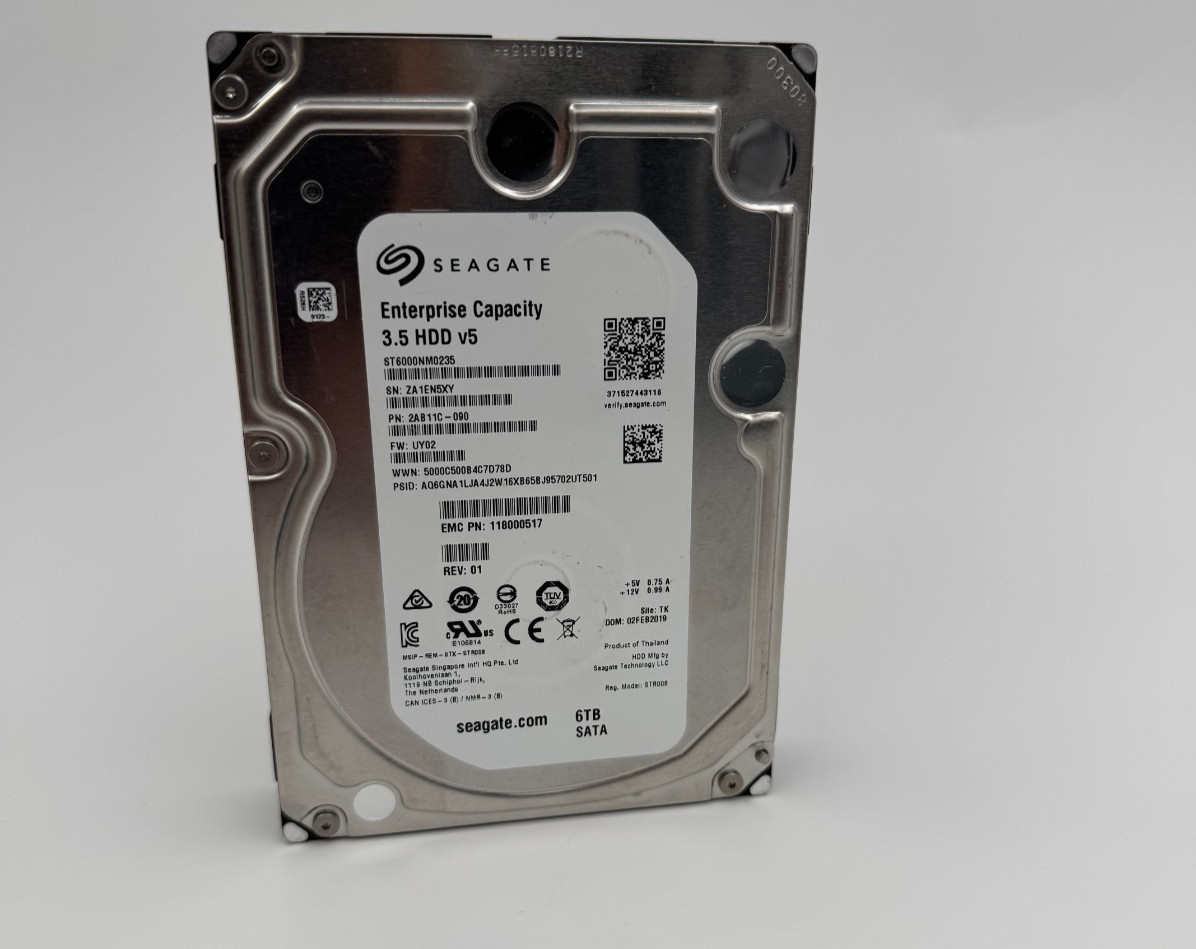 Seagate 6TB Enterprise Capacity v5 ST6000NM0235 SATA 7200RPM 3.5" HDD