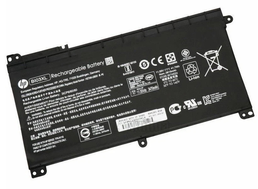 Genuine OEM BI03XL ON03 Battery For HP Pavilion X360 13-U 844203-850 844203-855