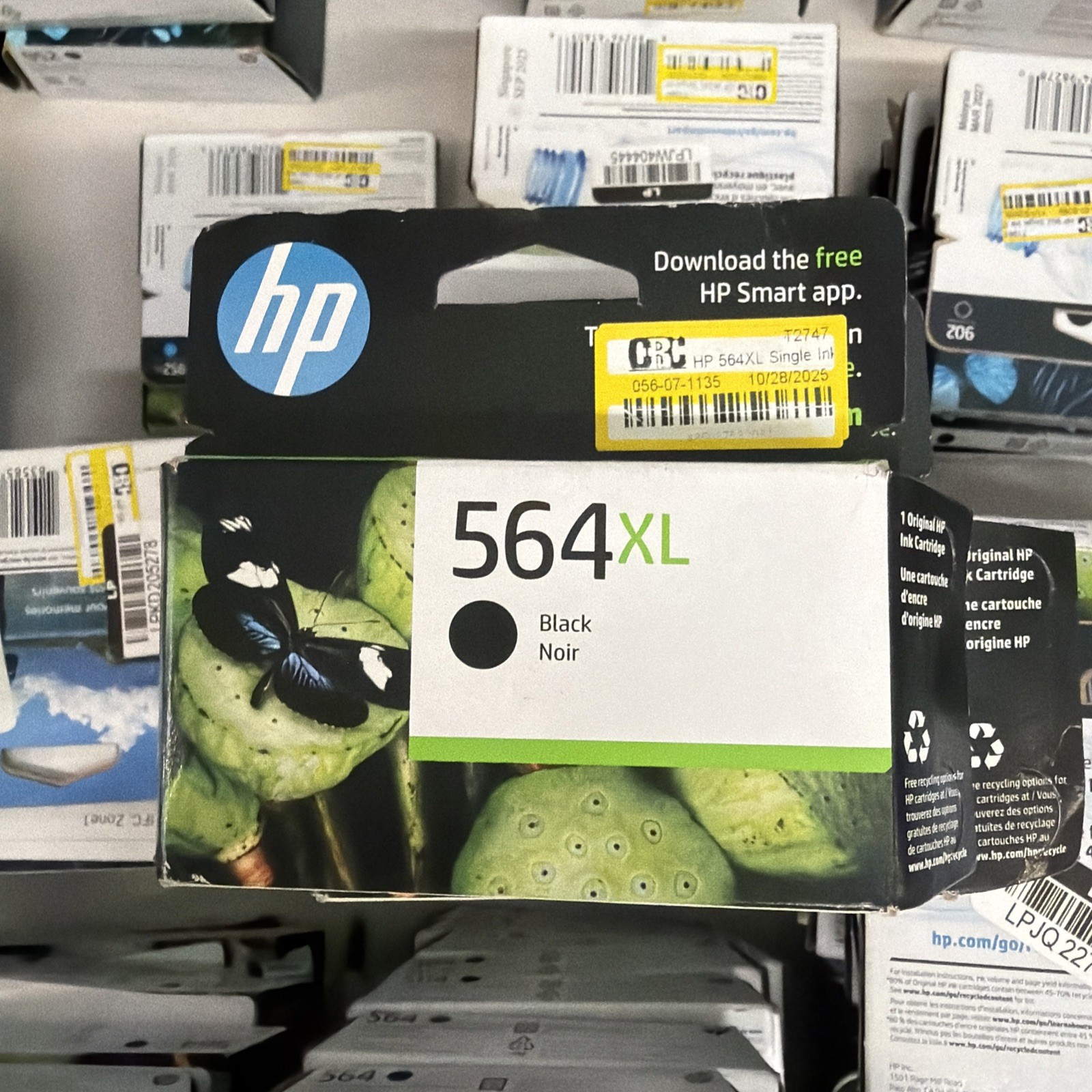 Lot Of 50 Genuine HP 564XL Black Ink High Yield Cartridge New Sealed - Expired