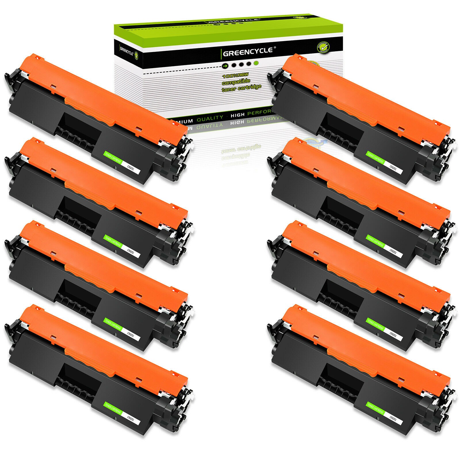 8PK CRG-051H Toner Compatible with Canon IMAGECLASS 2169C001AA MF267dw MF269dw