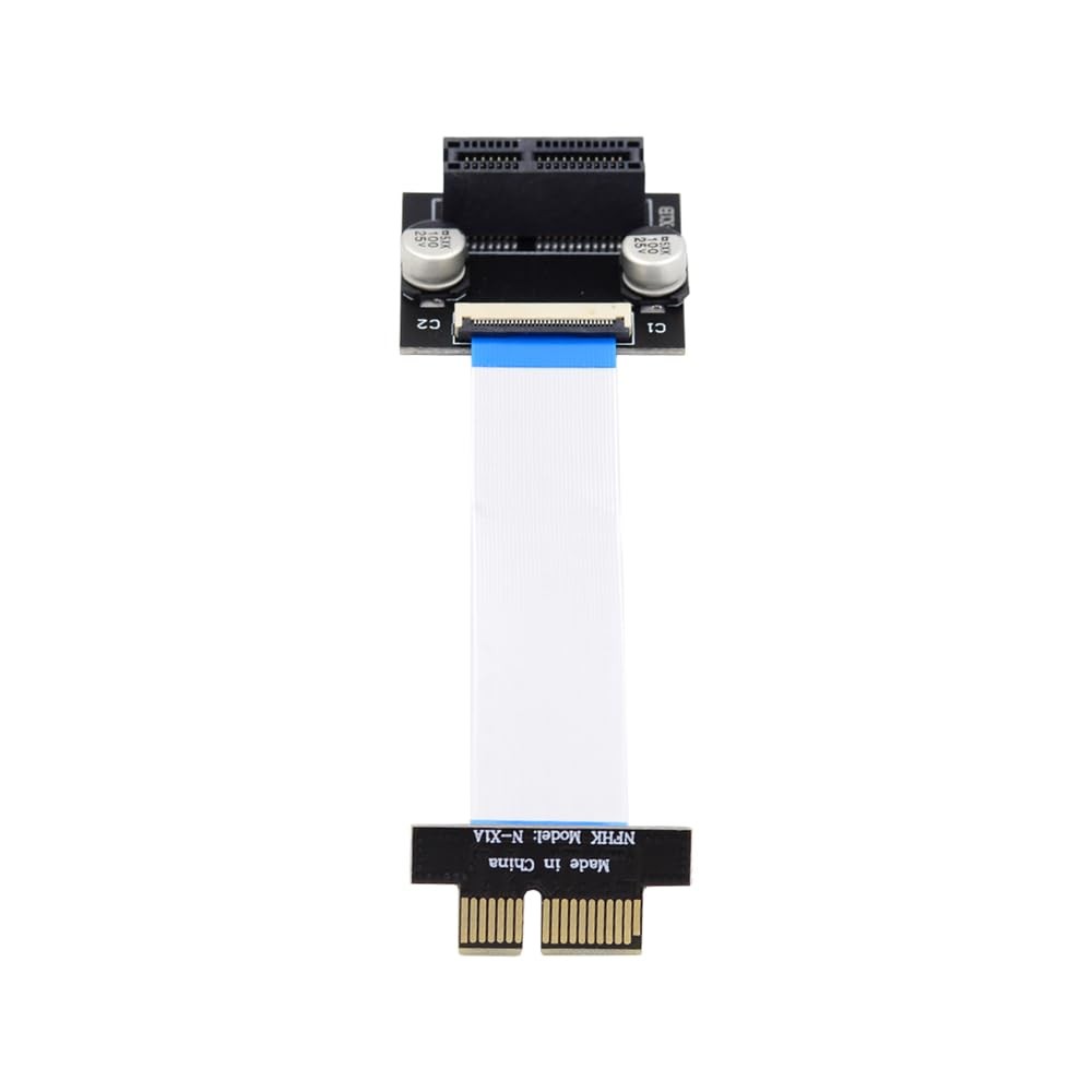 NFHK Low Profile PCI-E Express 1X Slot Riser Card Extender Extension Ribbon...