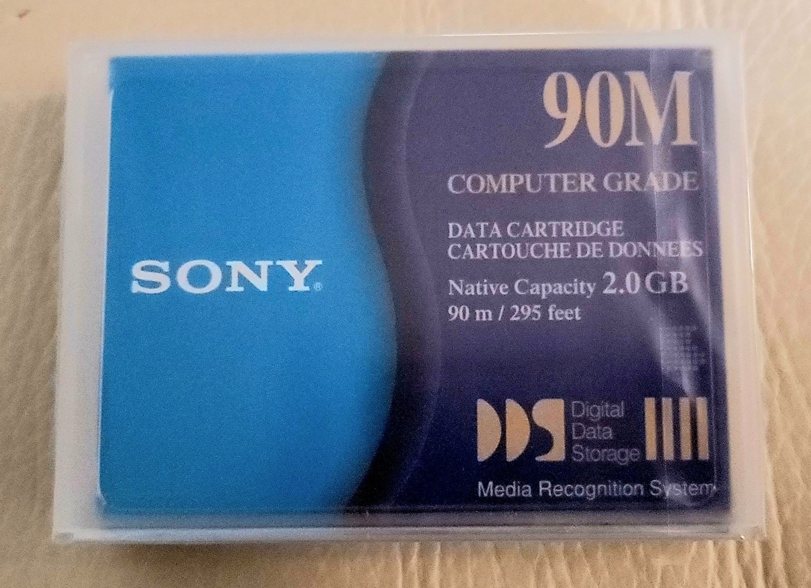 New SONY DG90M Computer Grade 2GB DDS Data Backup Cartridge, 90m/295ft **SEALED