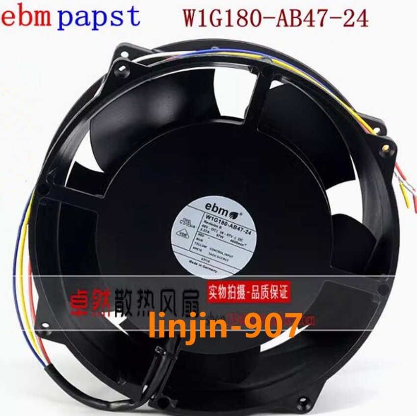 1PC W1G180-AB47-24 48V 97W High Temperature Resistant Fan