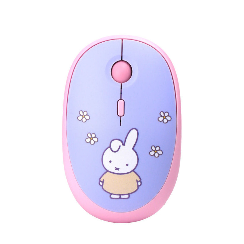Miffy Wireless Mouse Bluetooth 2.4GHz Silent Multi Device Pink Royche