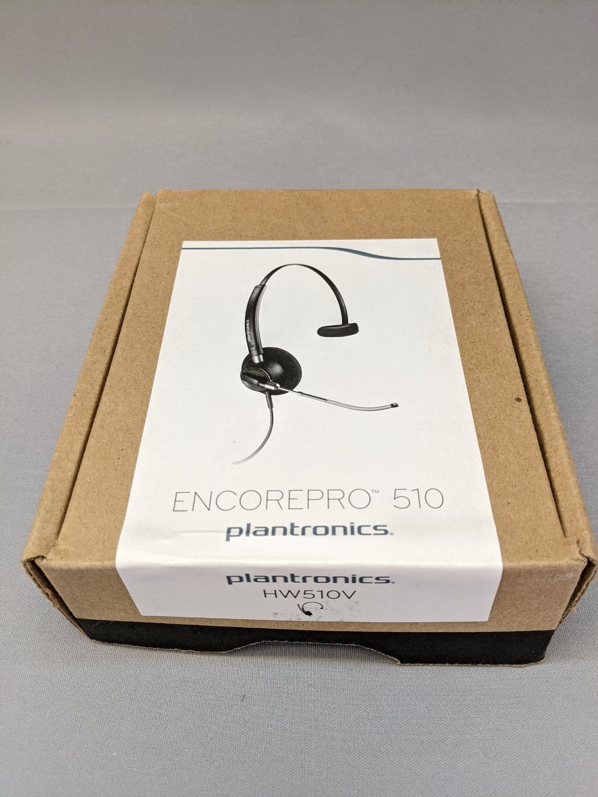Plantronics ENCOREPRO HW510V Monaural Corded Telephone Headset Black, New