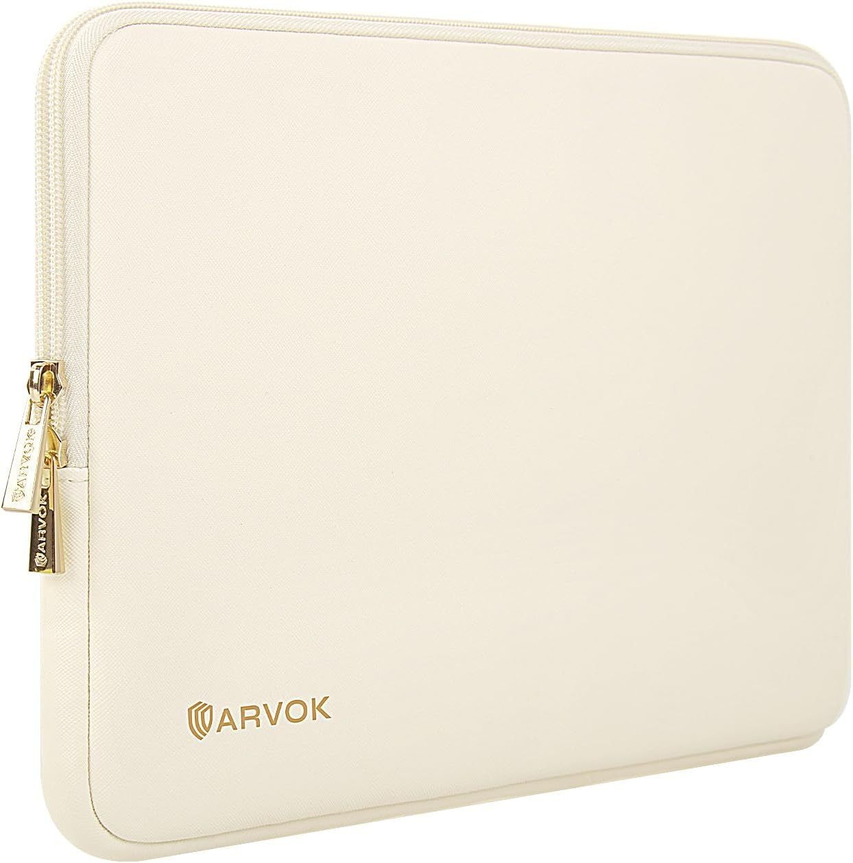 Laptop Sleeve Case for MacBook Pro Air, Waterproof Notebook Cover, ARVOK White