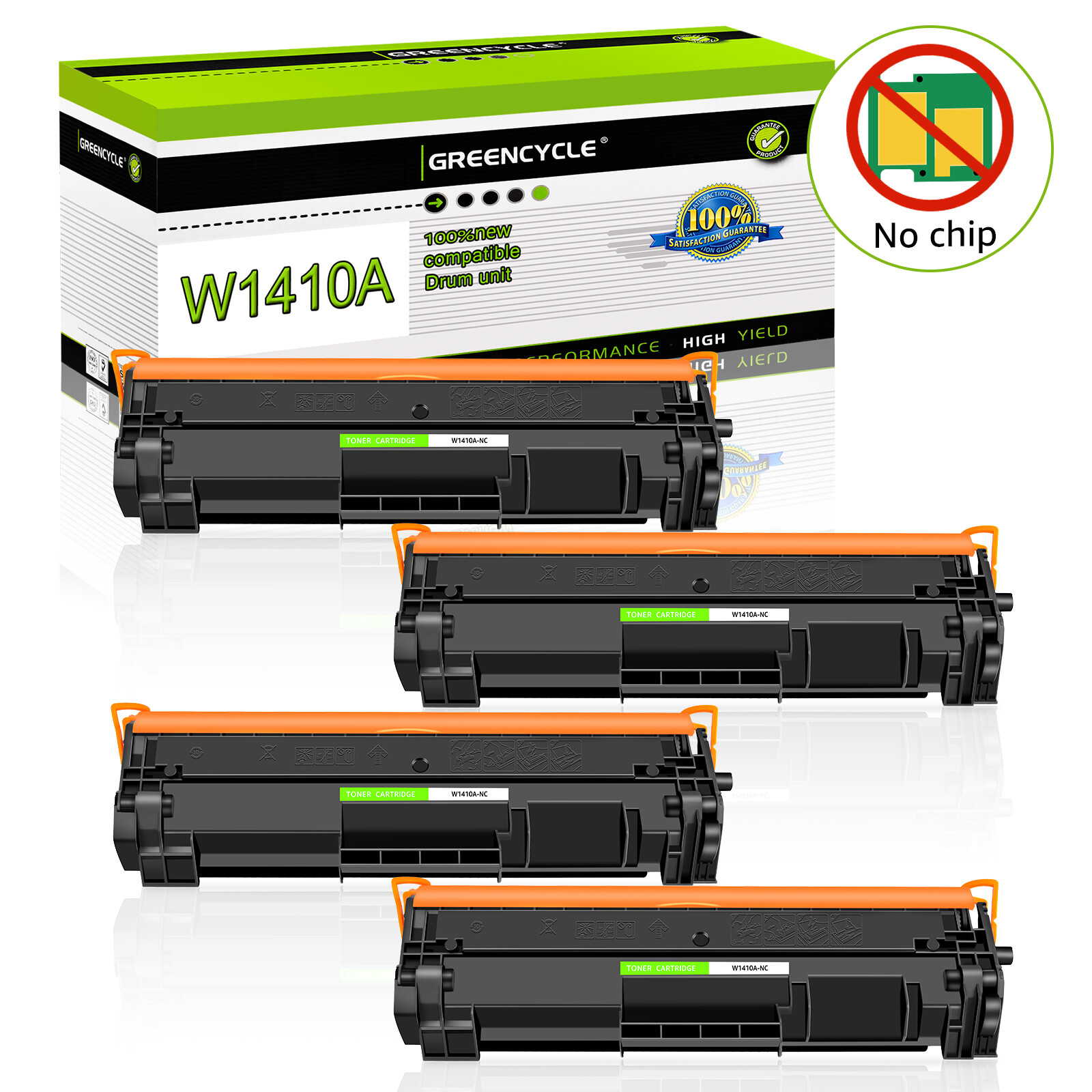 1-4PK Compatible W1410A Toner Cartridges NO CHIP for HP LaserJet MFP M139w Lot