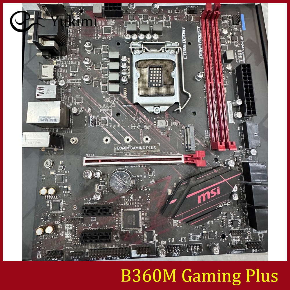 FOR MSI B360M Gaming Plus DDR4*2 LGA1151 32GB HDMI DVI-D VGA m-ATX Ｍotherboard