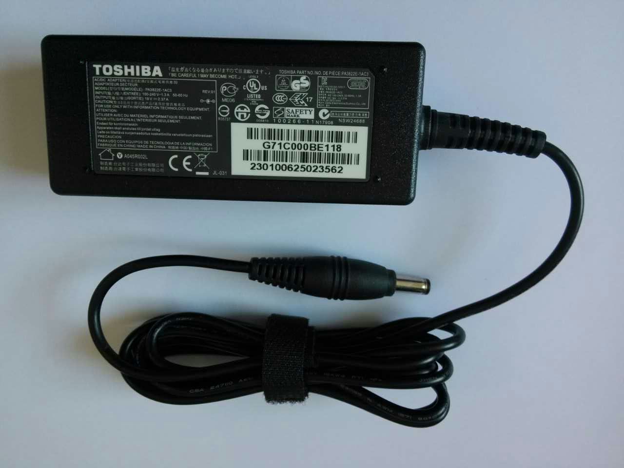 45W original 19V 2.37A adapte fit Toshiba PA3822U-1ACA PA5044U-1ACA PA3822E-1AC3