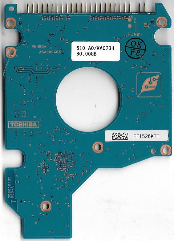 Toshiba MK8025GAS HDD2188 S ZK01 S 80GB Ide Pcb Board