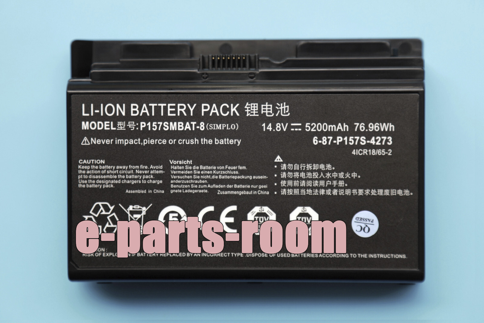 Genuine P157SMBAT-8 Battery fr Clevo Terransforce P157S P157SM P177SM-A K780S-i7