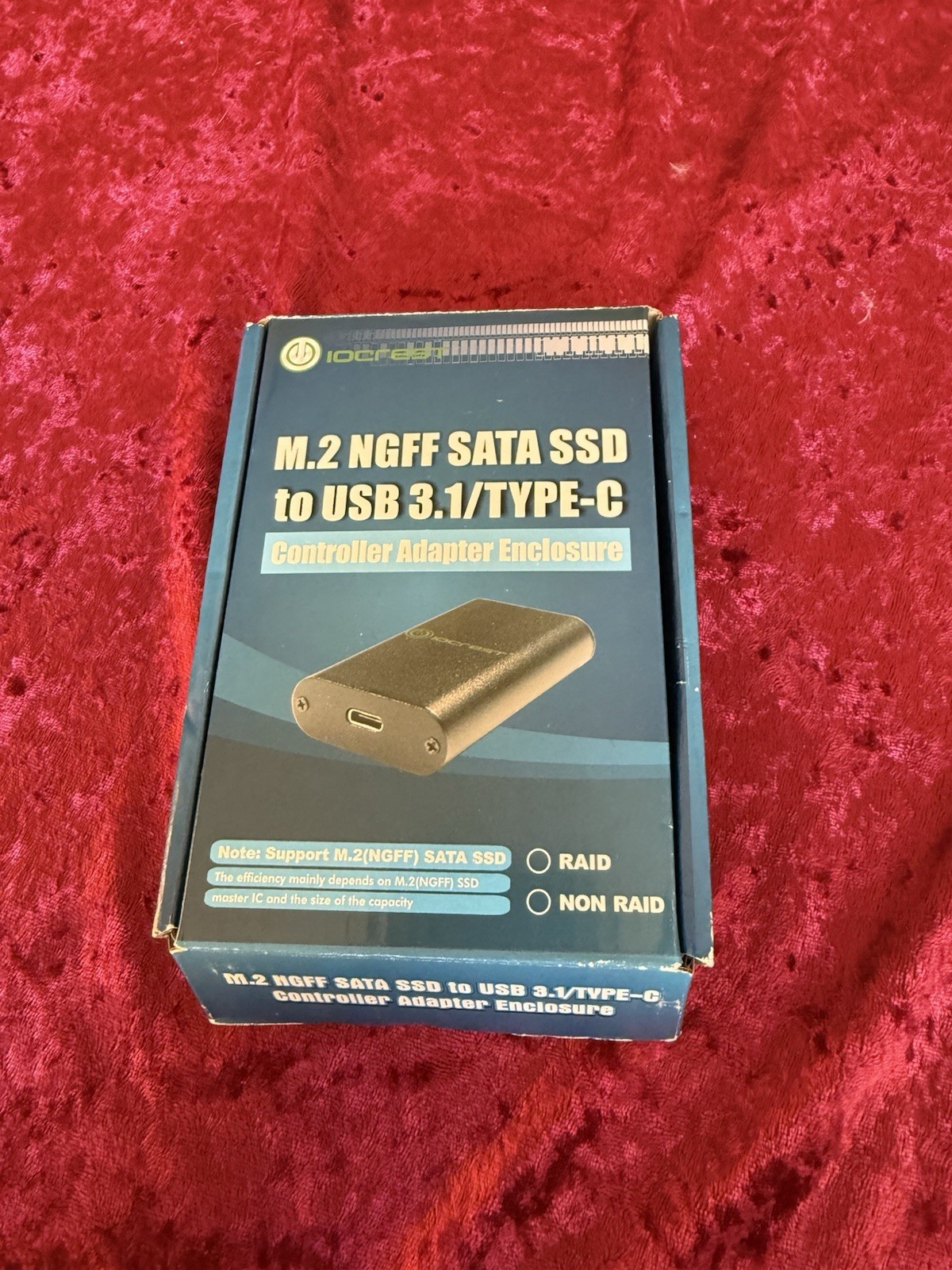 Open Box-M.2 B-Key NGFF SATA SSD to USB 3.1 Enclosure