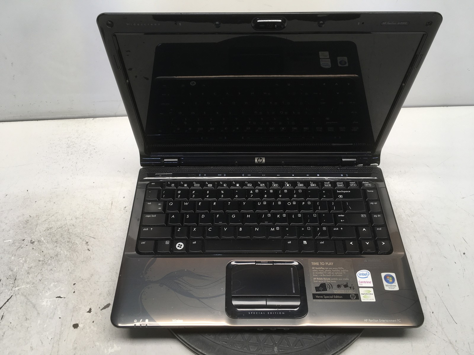 HP Pavilion DV2550SE Intel Core 2 Duo T5250 1500MHz 2 GB NO HDD No Batt