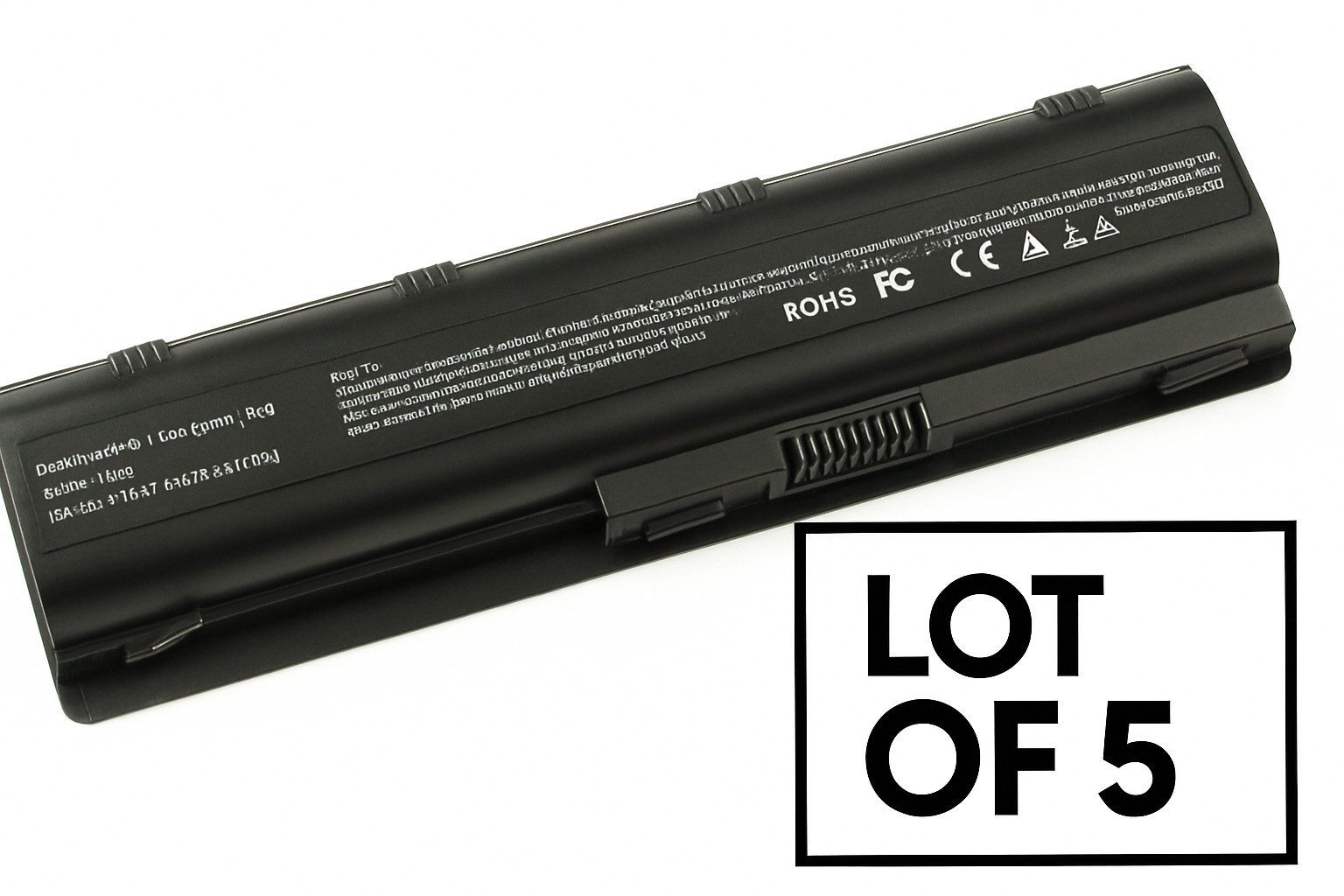 Lot of 5 – HP MU06 MU09 Laptop Battery 5200mAh / 593554-001