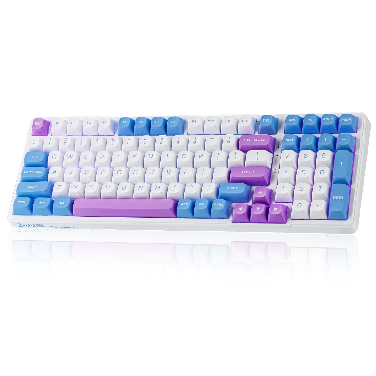 E-YOOSO Z-99 96% Wireless RGB Mechanical Gaming Keyboard, Pastel Creamy | Whi...