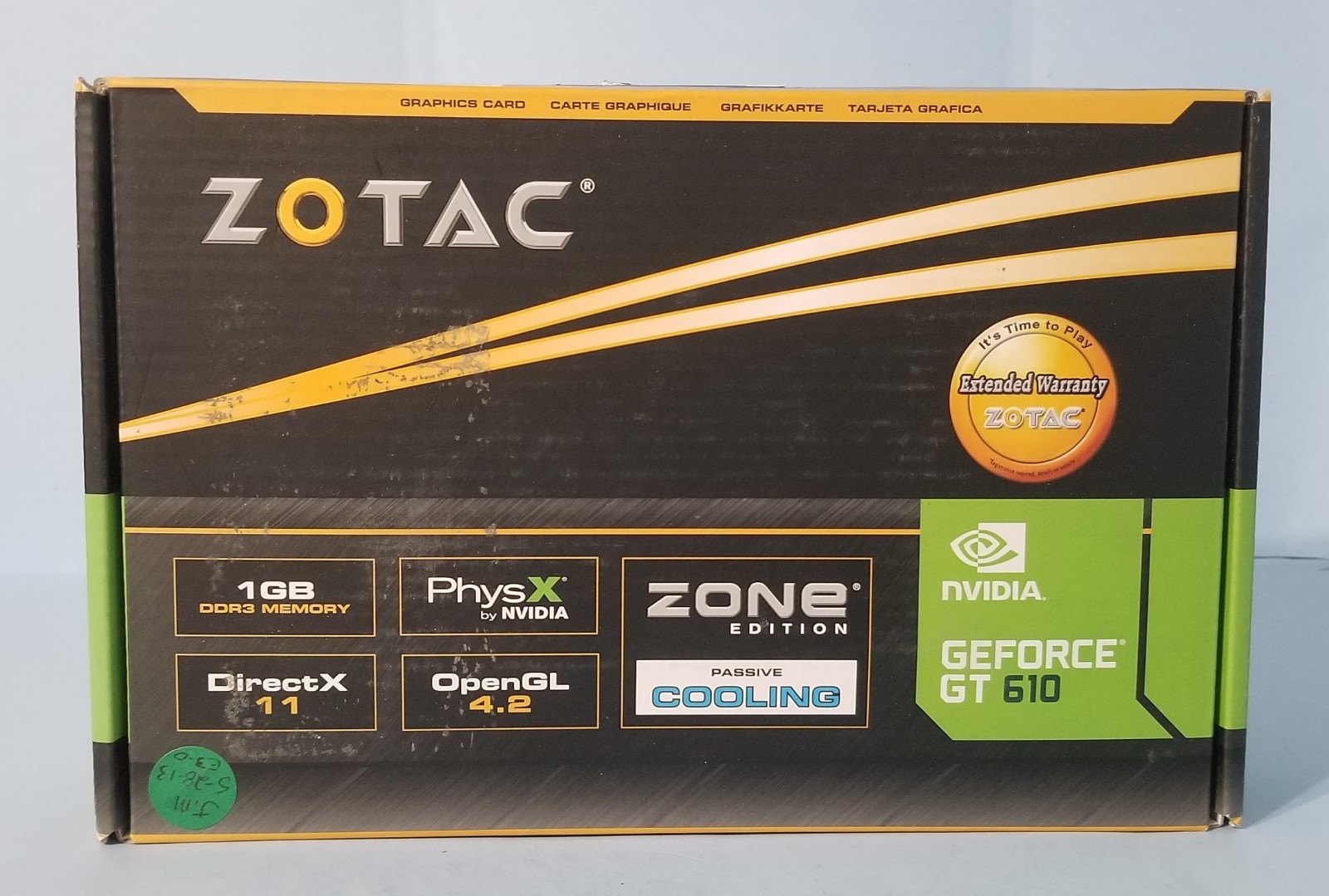 Zotac Nvidia GeForce GT 610 1GB 64BIT GDDR3 Video Card ZT-60603