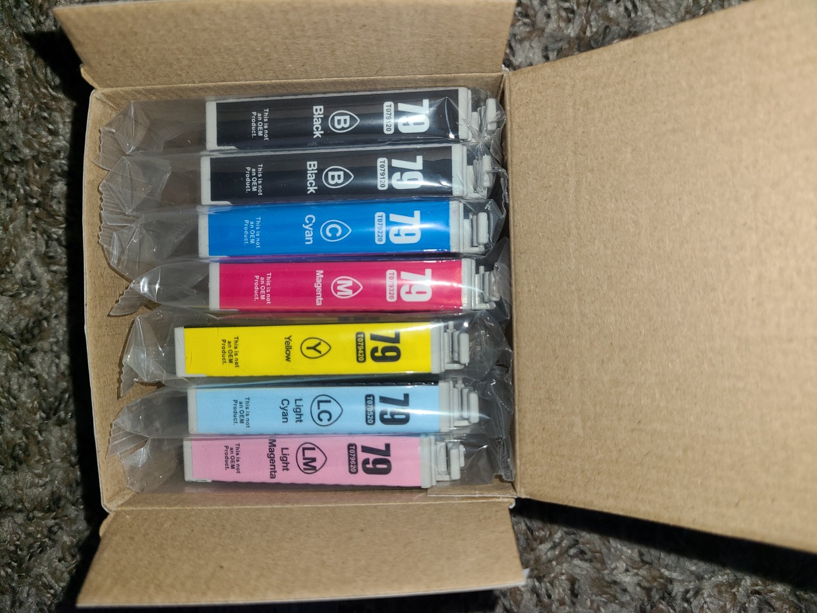 UNIWORK Genuine 79 Ink Cartridges for Epson - 7 pack Set 