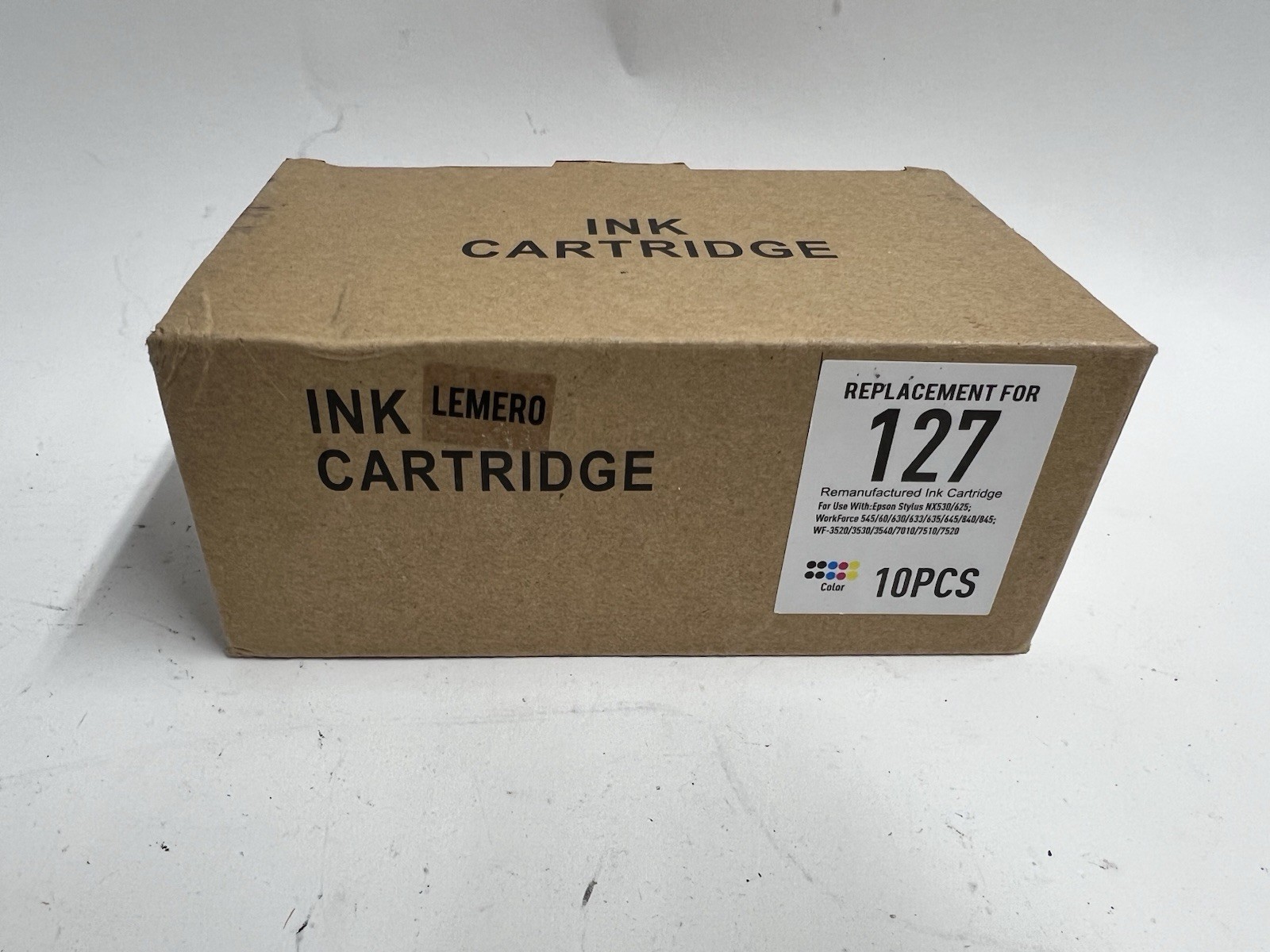 Lemero 127 Ink Cartridge Set 10-Pack Replacement for Epson WF Printers