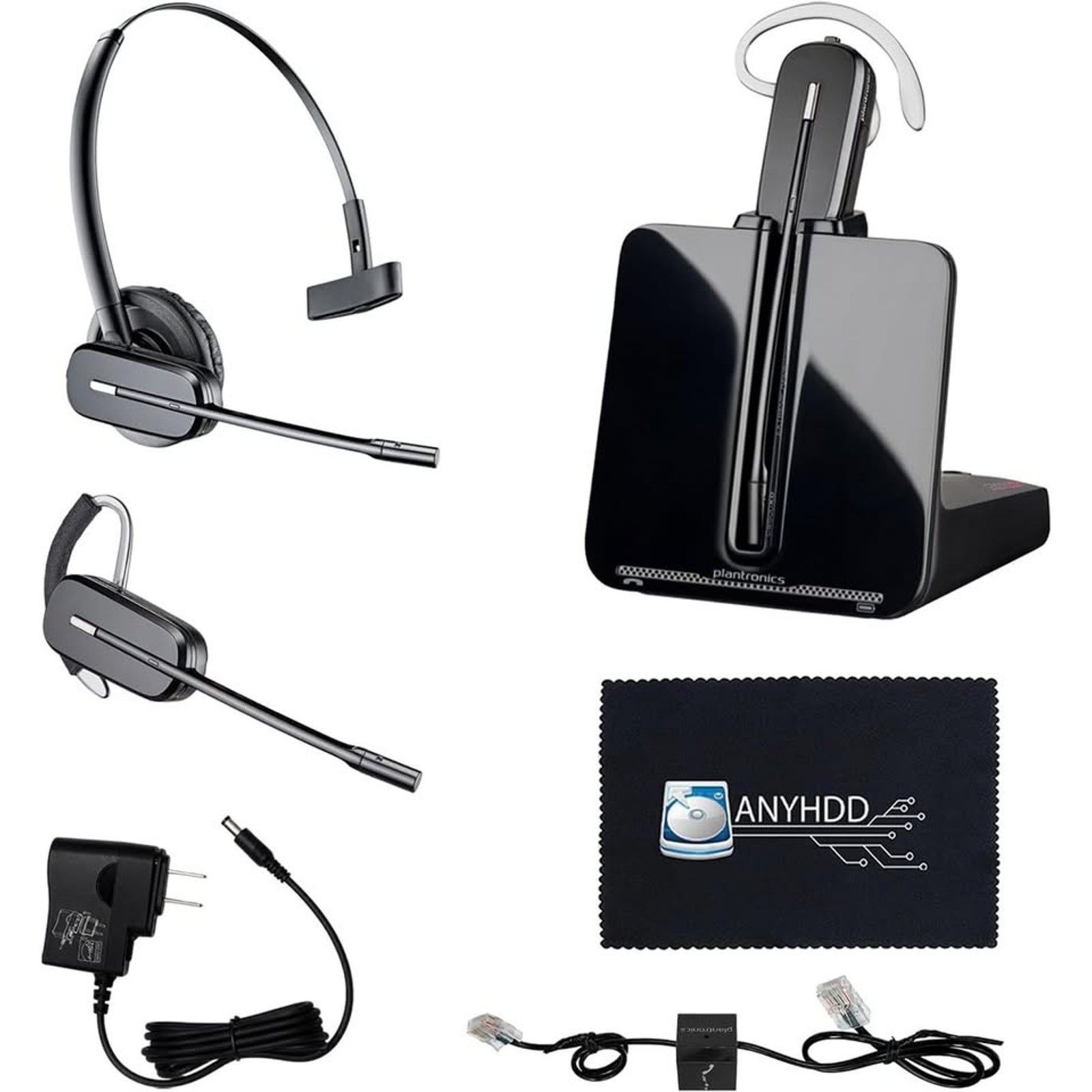 Plantronics CS540 Wireless DECT Headset - Noise Canceling Microphone - headset