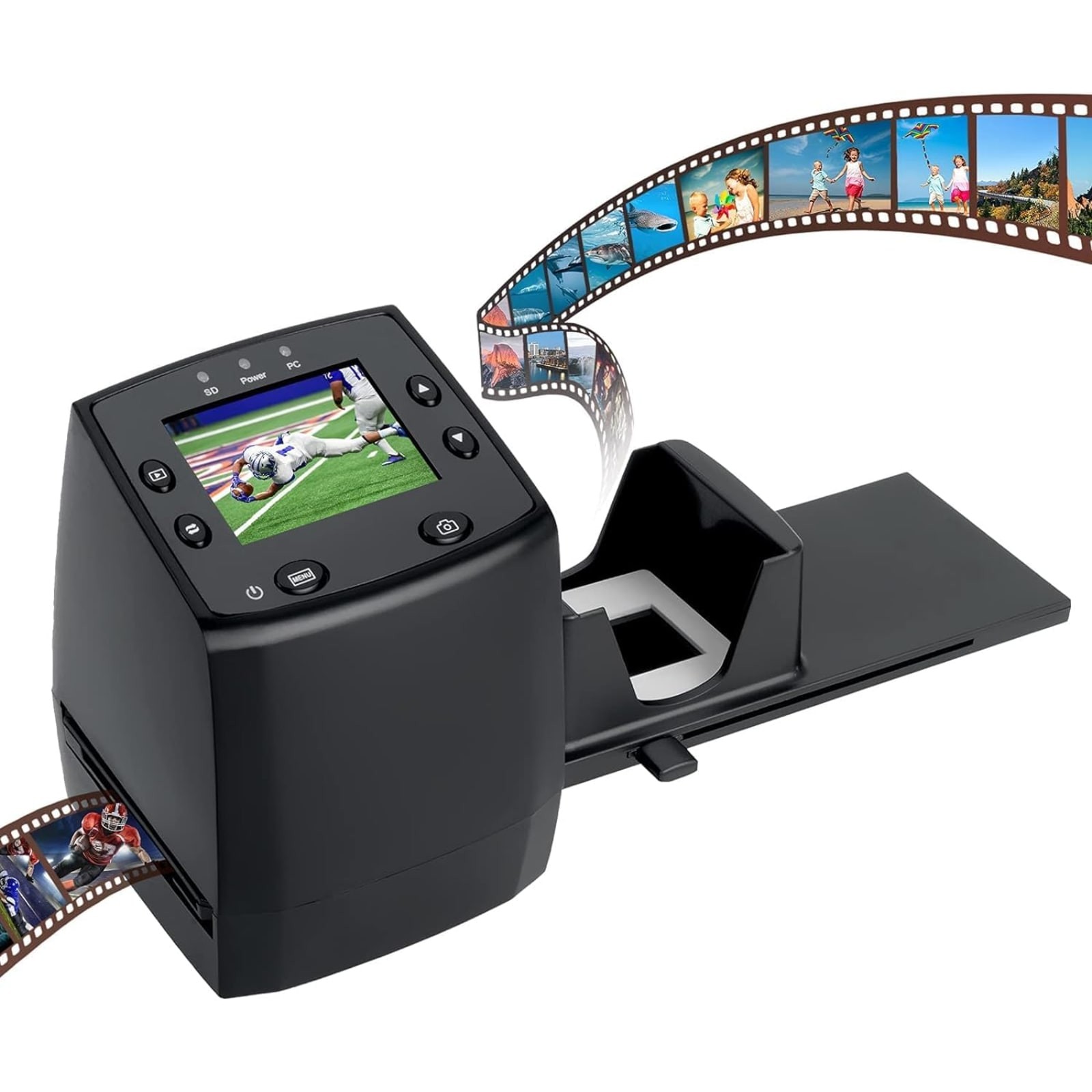 DIGITNOW 135 Film Negative & 35mm Slide Scanner 1800 DPI JPEG SD Card USB 2.0