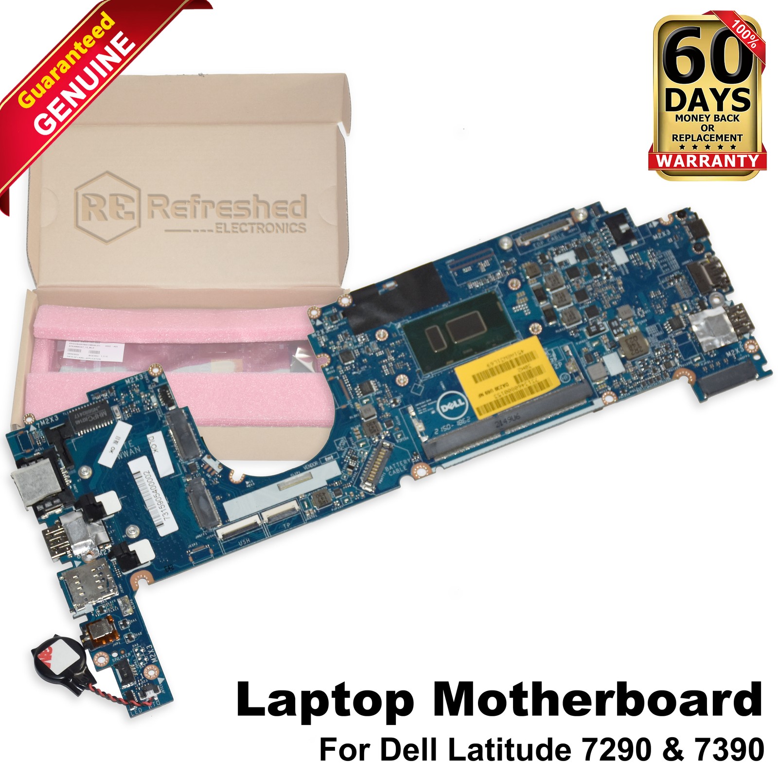 Dell Latitude 7290 7390 Motherboard i5-8350U 1.7GHz Quad-Core LA-F312P XY80D