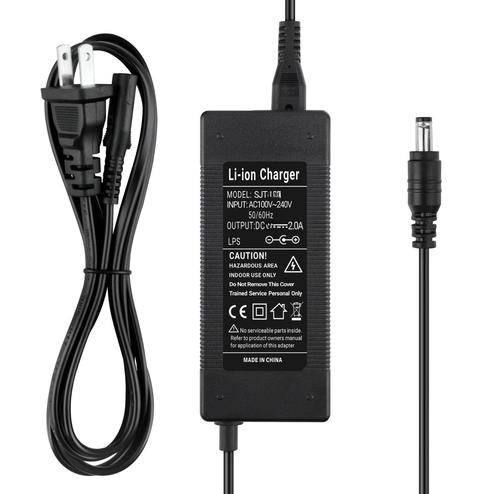 42V 2A AC Adapter Charger For Sondors Electric Ebike 36V DPLC084V42Y Power Cord
