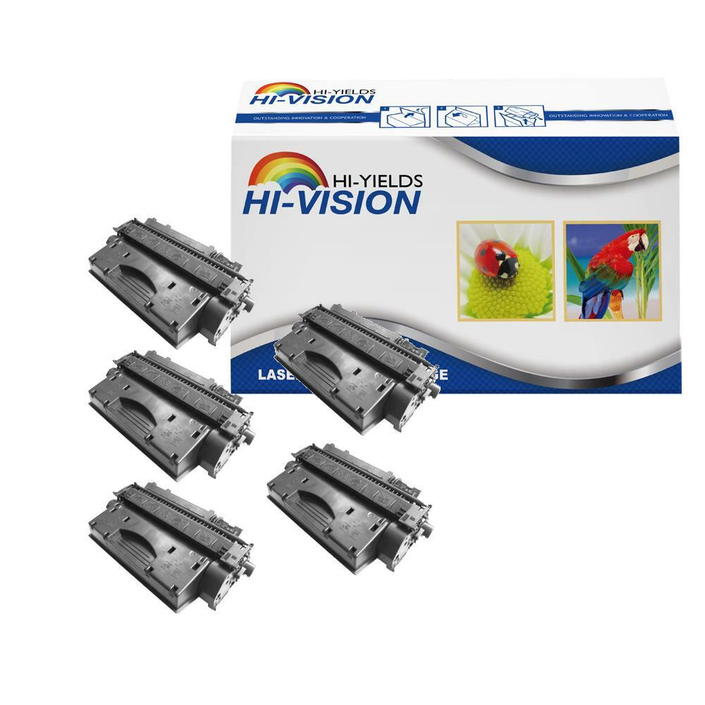 5pk toner replace for HP 400 M401dn M401dw M401n M425dn5 Pack CF280X 80X Black