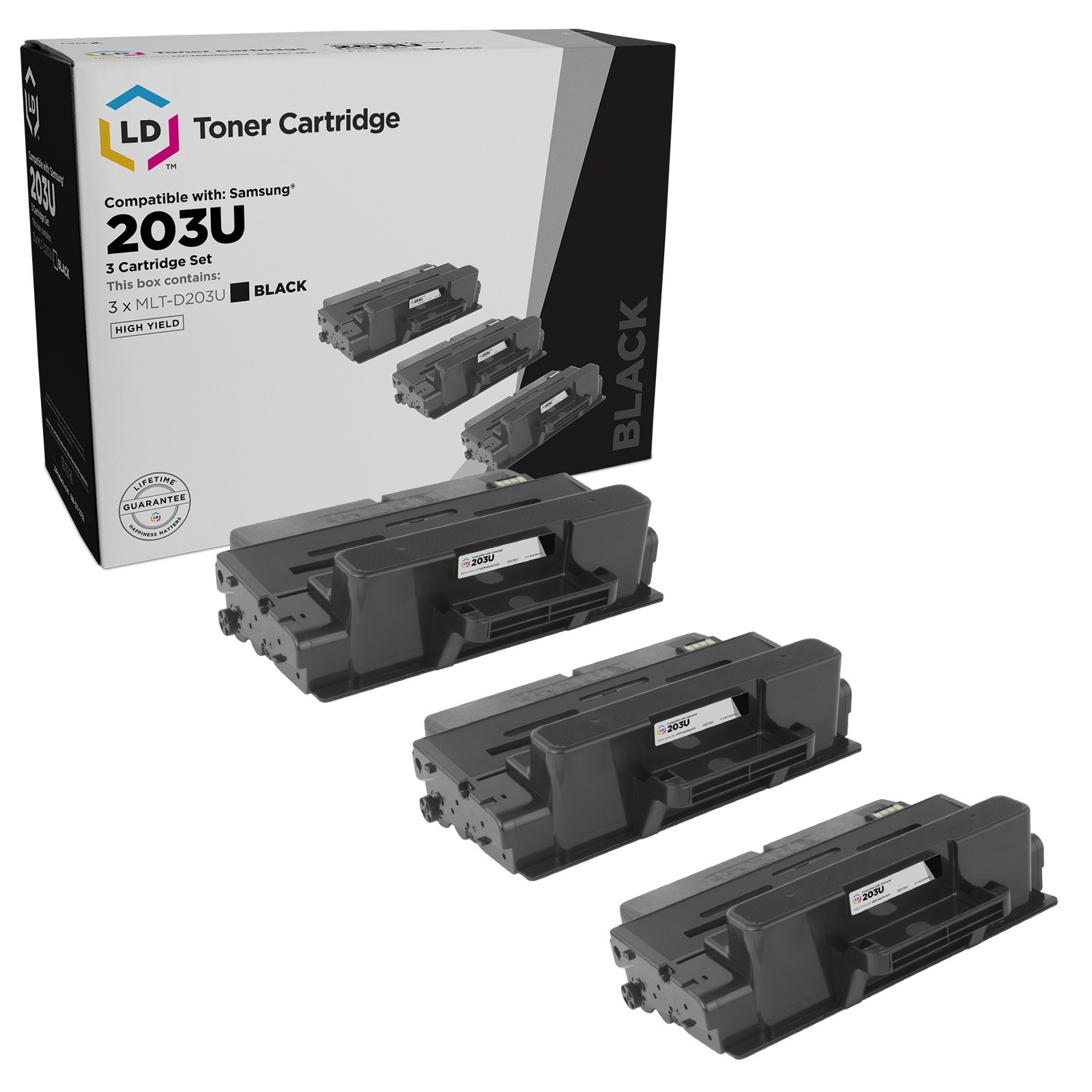 LD 3PK MLT-D203U Ultra High Yield Black Toner for Samsung SL-M4070FR SL-M4020ND