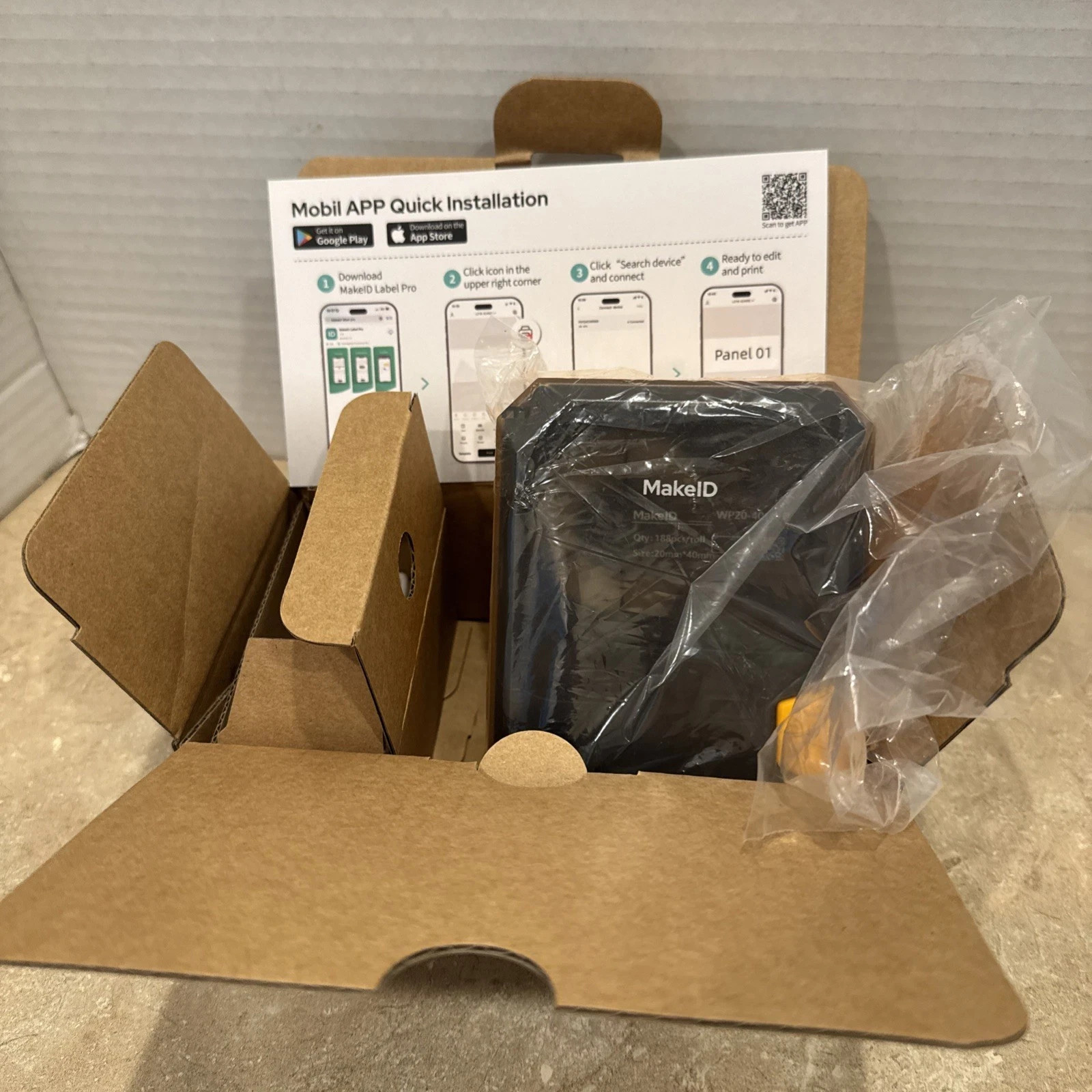 Makeid P31S Industrial Label Maker, Portable Bluetooth Printer