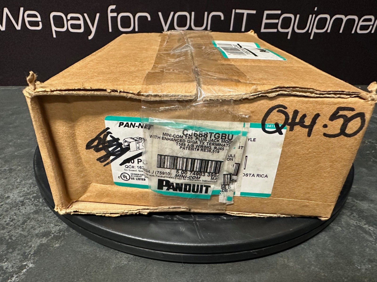 Panduit Mini-Com CJ688TGBU Cat6 TG Jack Module Blue 50PK Open Box Damaged Box