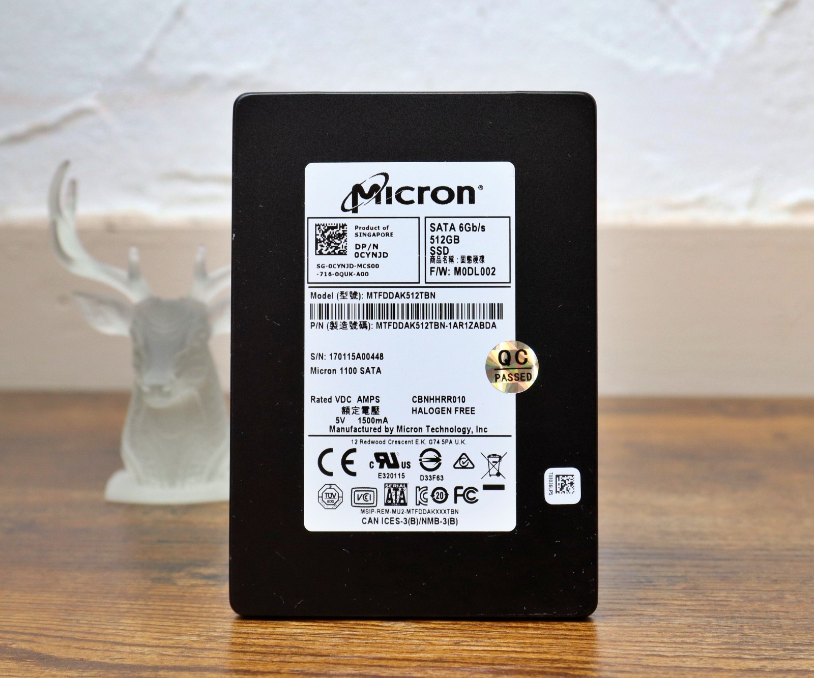 Micron 512GB 1100 2.5" SATA SSD Solid State Drive MTFDDAK512TBN