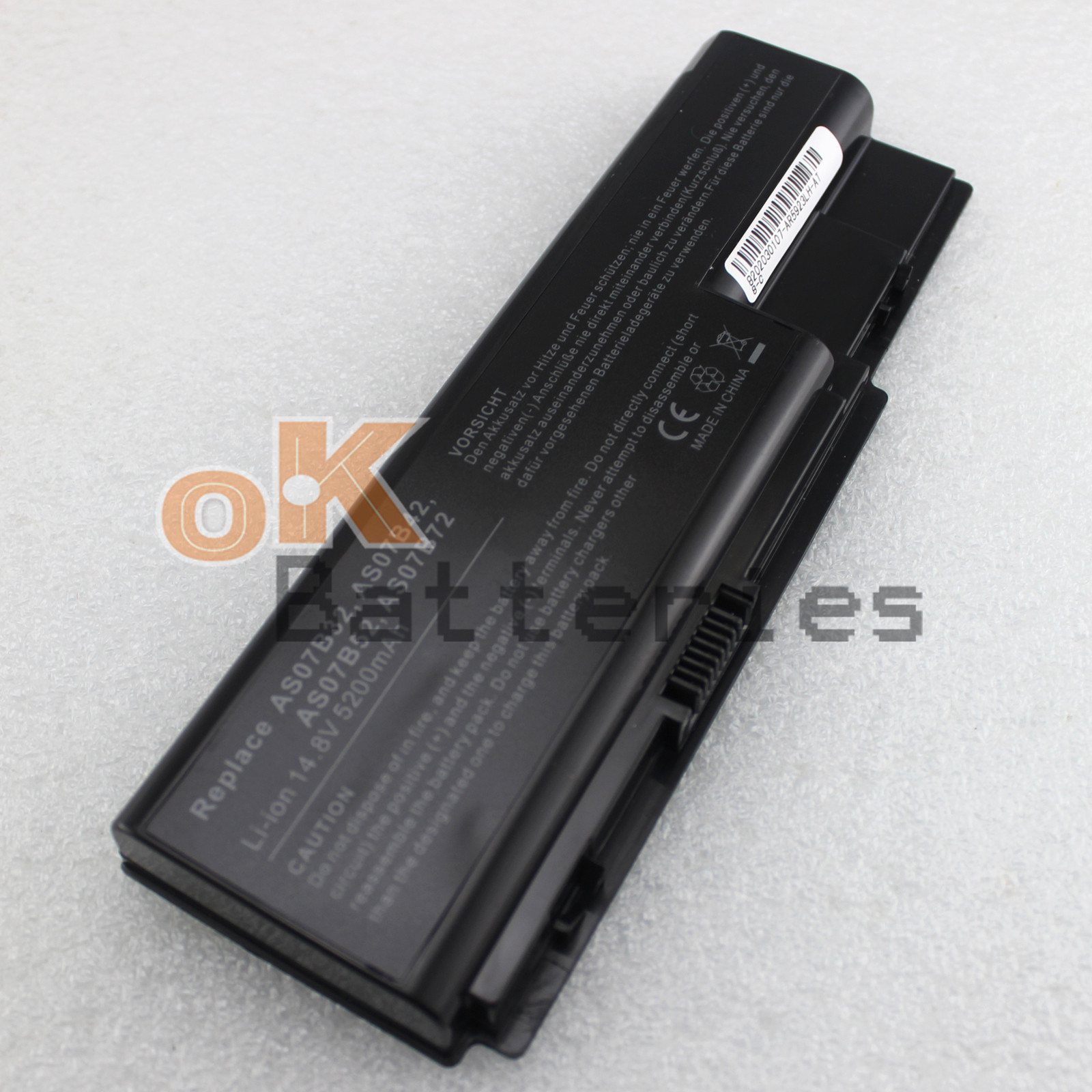 8Cell Battery Fit Acer Gateway AS07B42 AS07B51 AS07BX1 AS07BX2 AS07B52 AS07B71