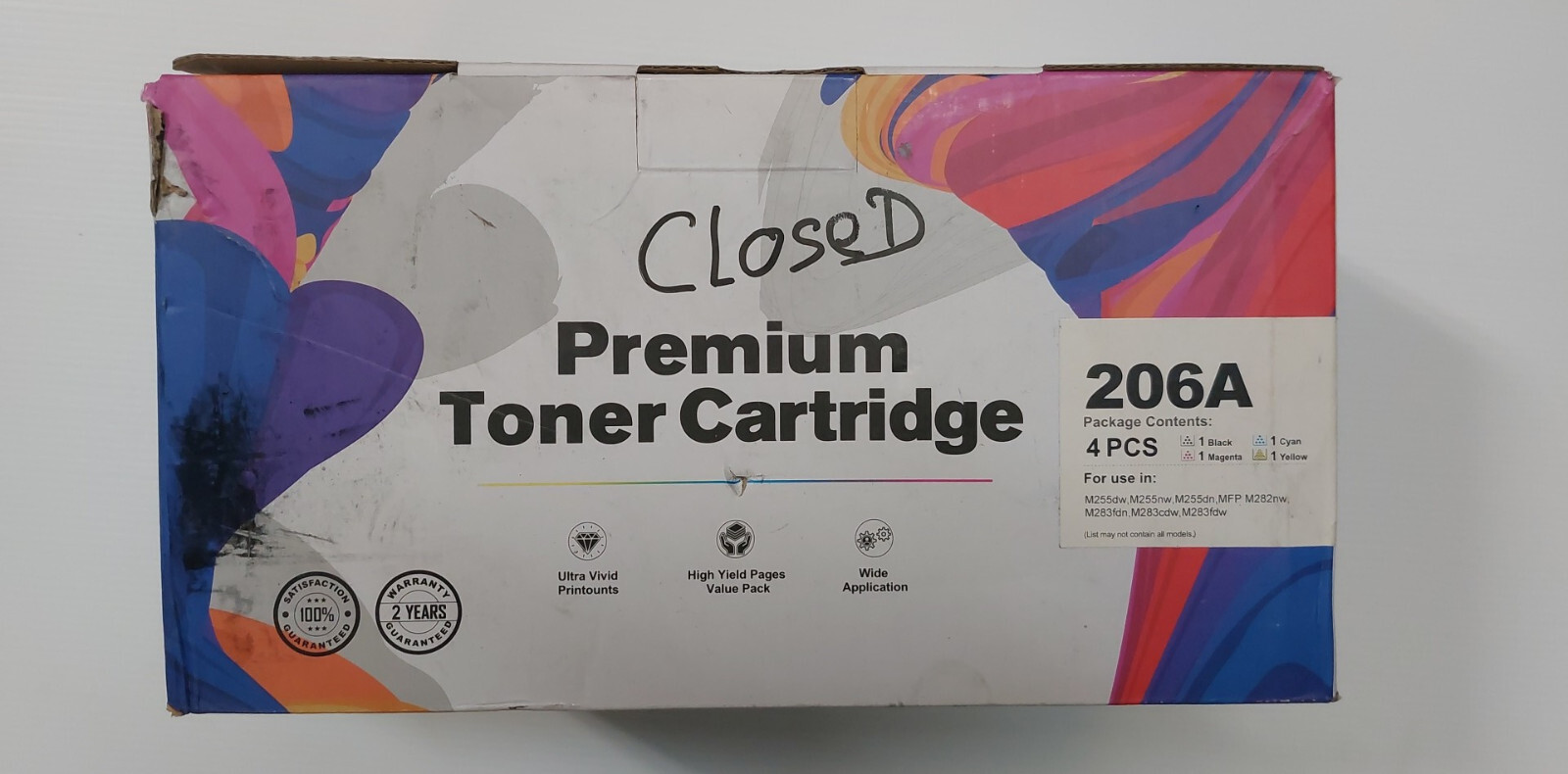 (4 PCS) Premium Compatible Toner Cartridge Replacement for HP 206X 206A - CMYK