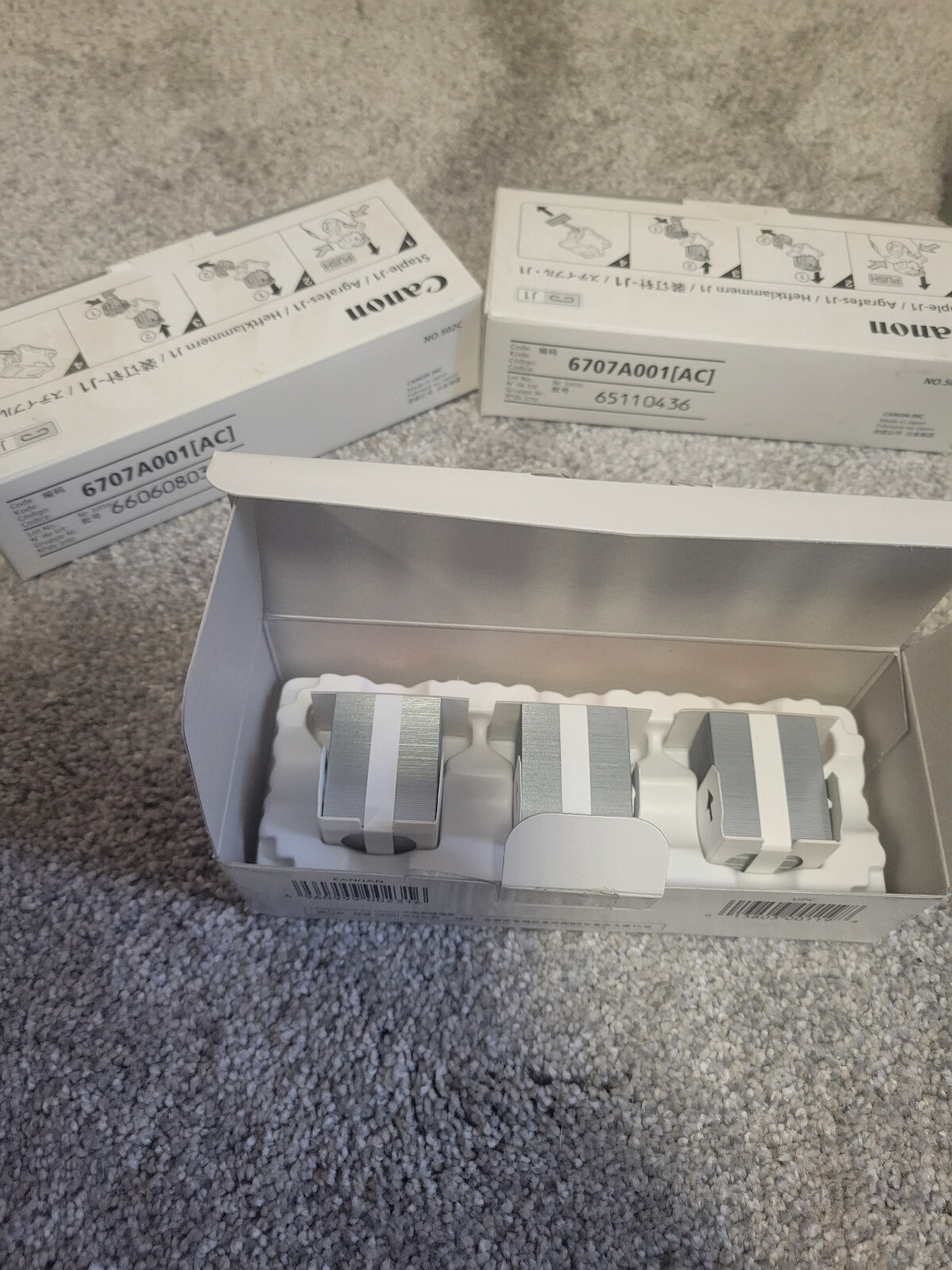 Canon STAPLE-J1 6707A001[AC] 1 Box of 3 cartridge for Finisher IR2200, 2800 3300
