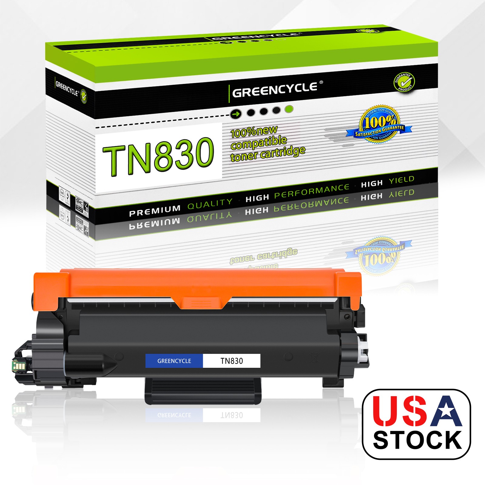 1PK TN830 Toner Cartridge for Brother TN830-xl DCP-L2647DW HL-L2400D HL-L2405W