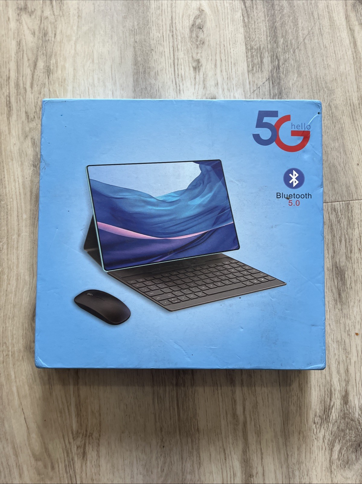 HELLO 5G HELLO Tablet 5G Network Bluetooth 5.0 Keyboard Mouse Bundle White