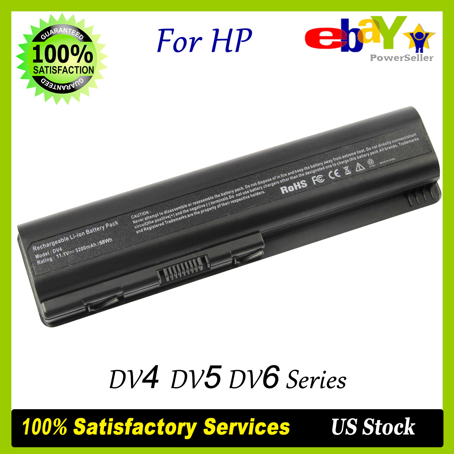 New Battery For HP Compaq Presario CQ60-420US CQ61-411WM CQ61Z CQ70-120US Laptop
