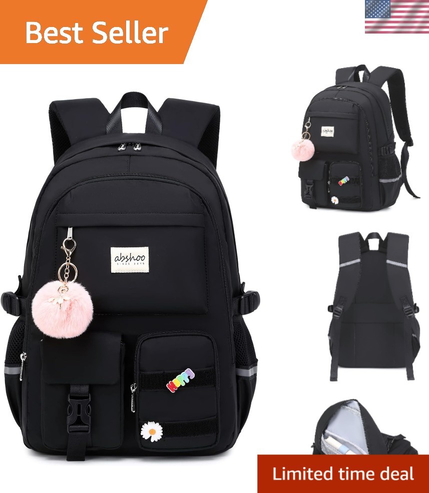 Water Resistant Daypack for Teen Girls - Fits 15.6" Laptops with Comfort Straps