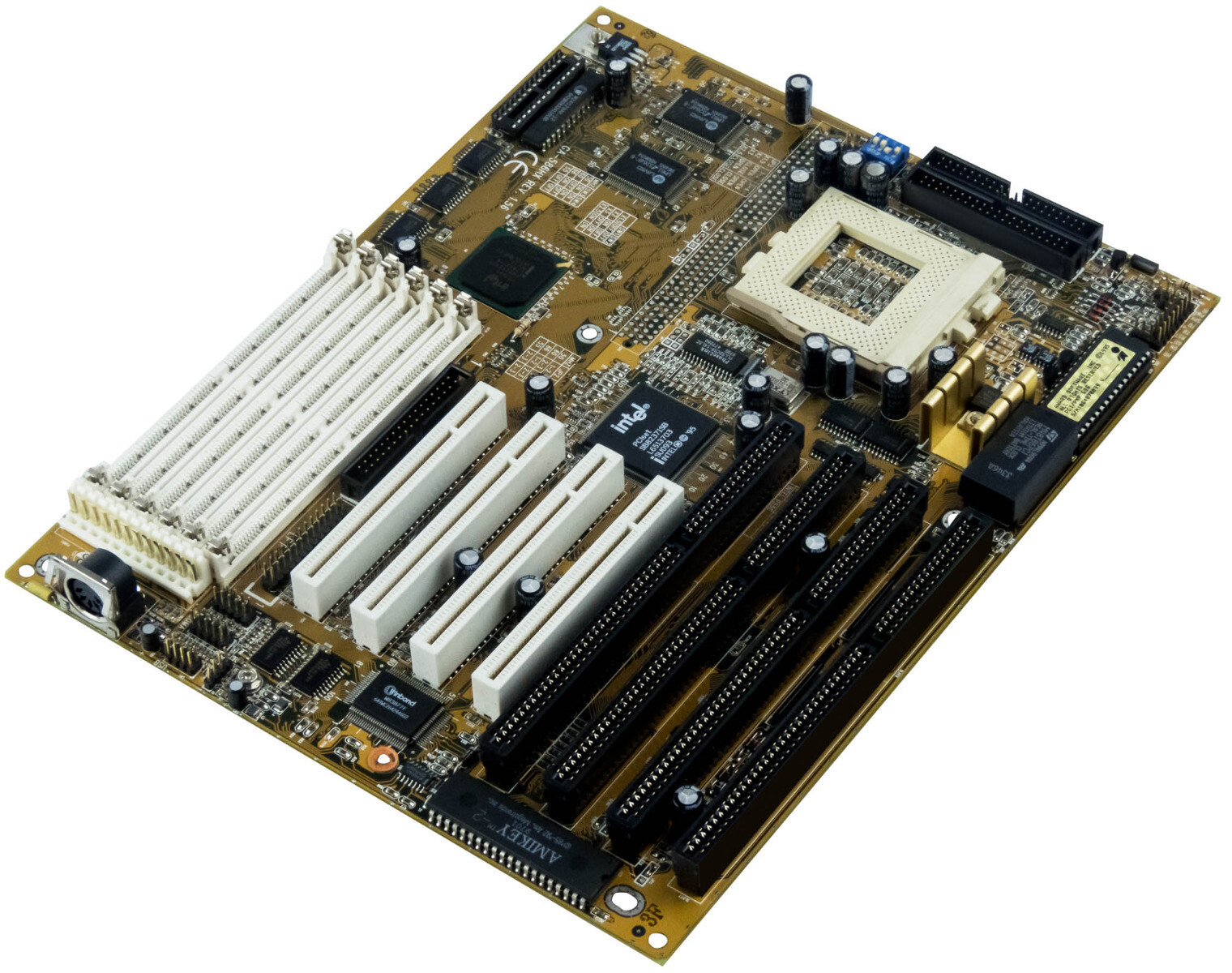 RETRO VINTAGE MOTHERBOARD GIGABYTE GA-586HX REV 1.56 SOCKET 7 SIMM ISA PCI