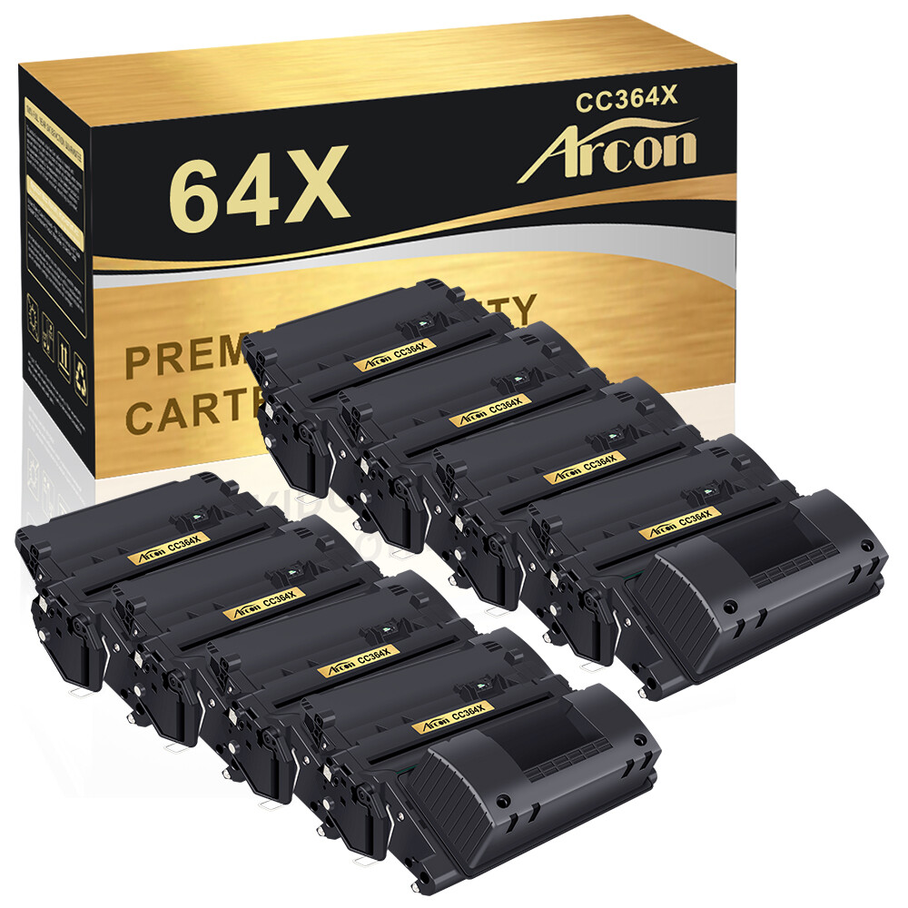 Arcon 8PK Black Toner for HP CC364X 64X LaserJet P4015n P4015tn P4015x P4015dn