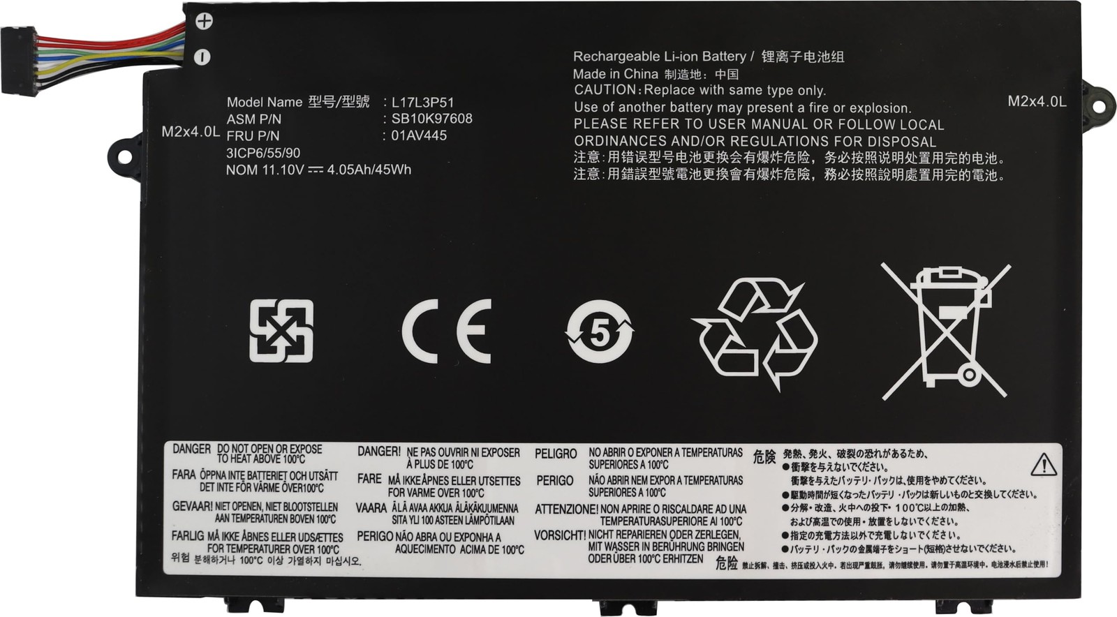 L17L3P51 L17C3P51 01AV445 Battery Compatible with Thinpkad E480 E490 E485 E49...