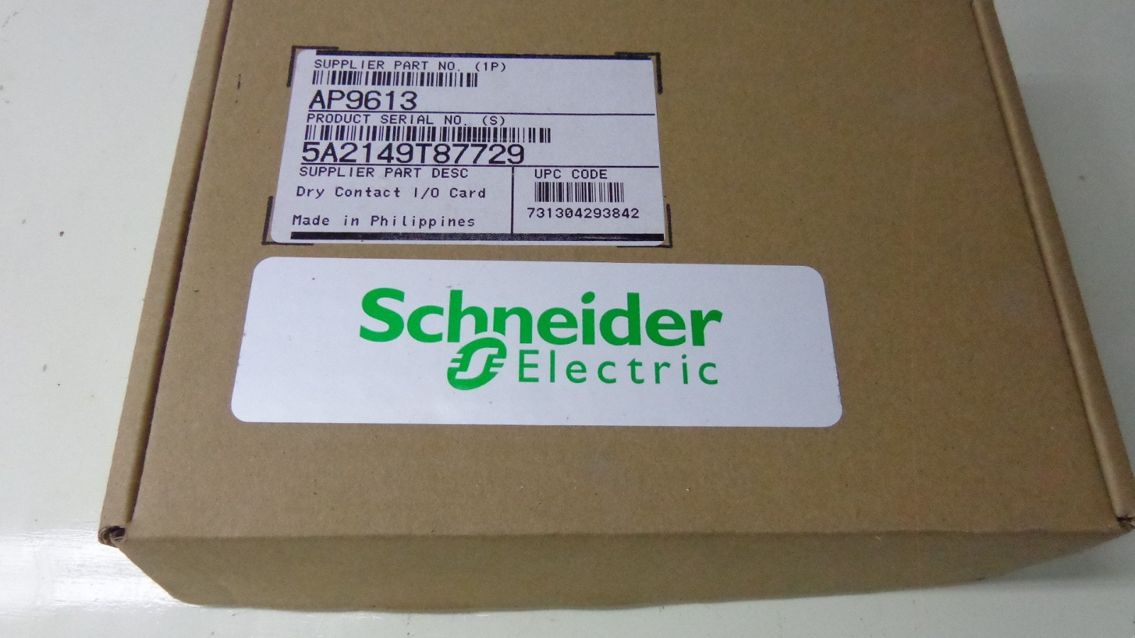 Genuine Schneider Electric APC AP9613 Dry Contact I/O Card