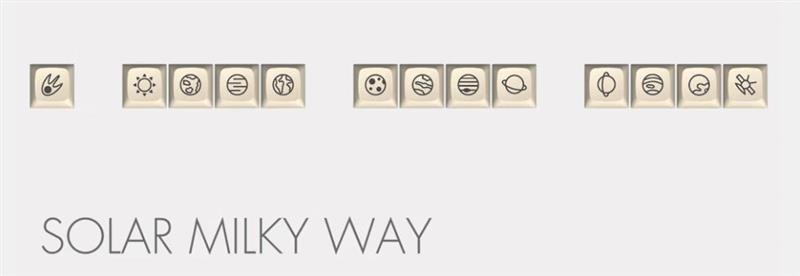 Massdrop x MiTo XDA Godspeed Custom Keycap Set-Solar Milky Way